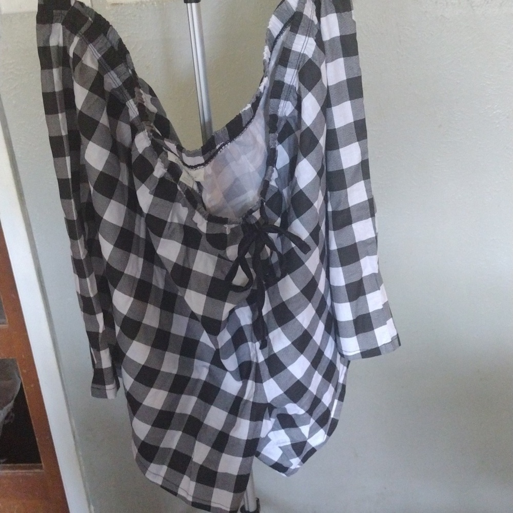 Dreams Co Classic Black & White Patterned Sleep Shorts (Size 4X)
